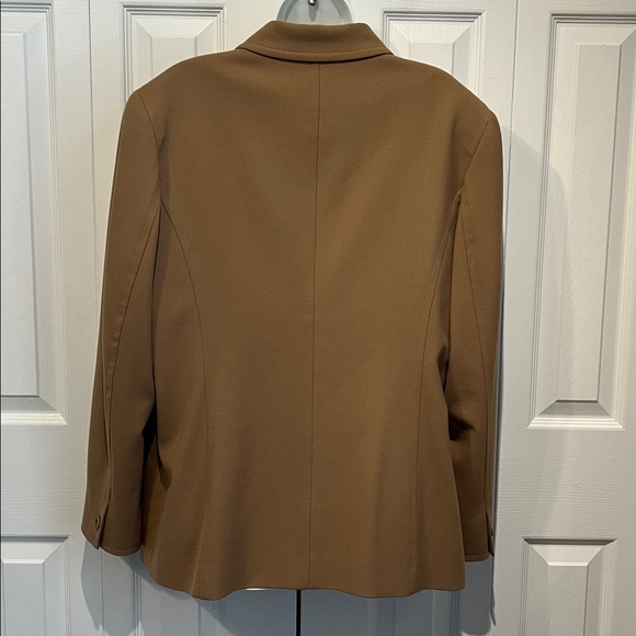 Talbots‎ Tan Wool Button Down Lined Blazer Size 16 - Picture 8 of 12